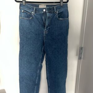 Everlane way high straight leg Jean dark wash